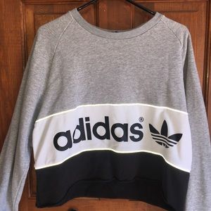 Adidas cropped crew neck